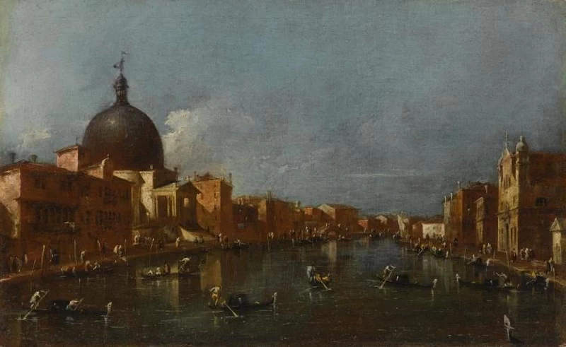 Vista sul Canal Grande con San Simeone Piccolo